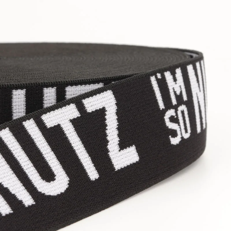 Soft Single or Double Sided Braided Custom Woven Jacquard Twill Woven Elastic Webbing Band/tape for underwear