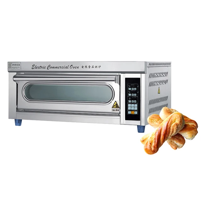 1 deck 1 tray micro-computer control panel electric commercial baking oven for baking bread and cake