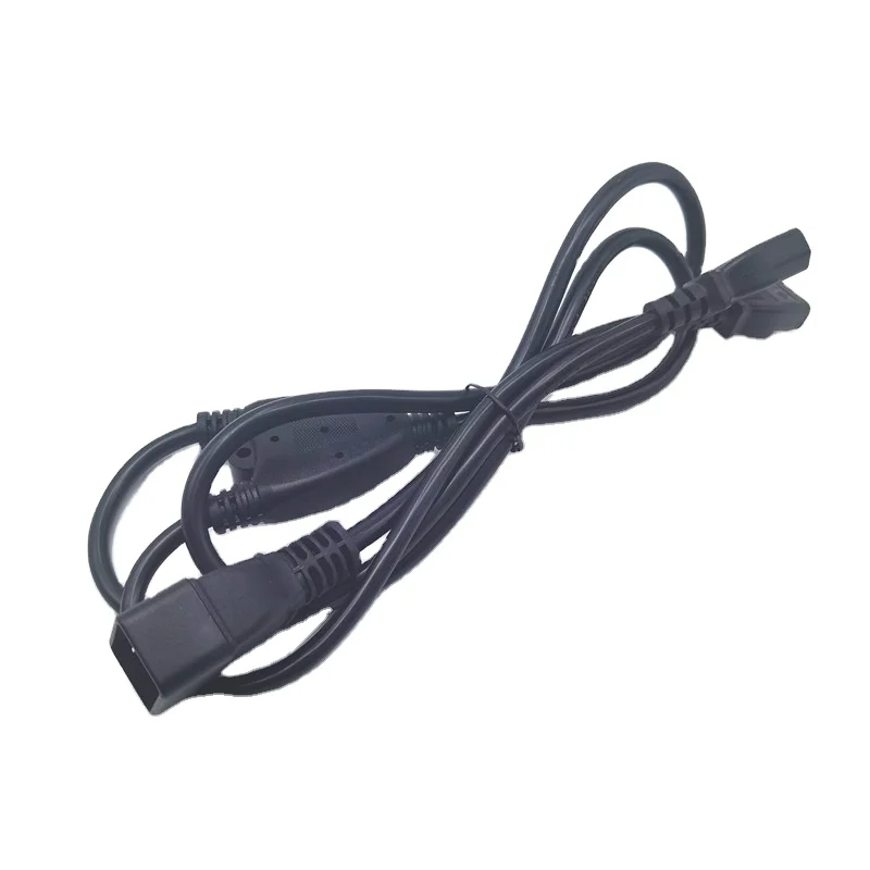 Сверхмощный Y-разветвитель на заказ, 12AWG 14AWG шнур питания SJT C20 до C13, удлинитель кабеля питания