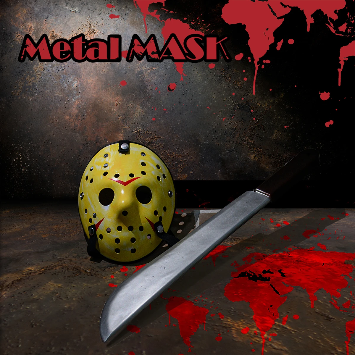 2022 New Halloween Cosplay Jason Voorhees Masks Masquerade Hockey Costume Accessories Metal Mesh Jason Mask