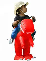 Factory Price T-rex Costume Inflatable Dinosaur Latex Body Inflation Suits Dragon Inflatable Dinosaur Costume For Kids