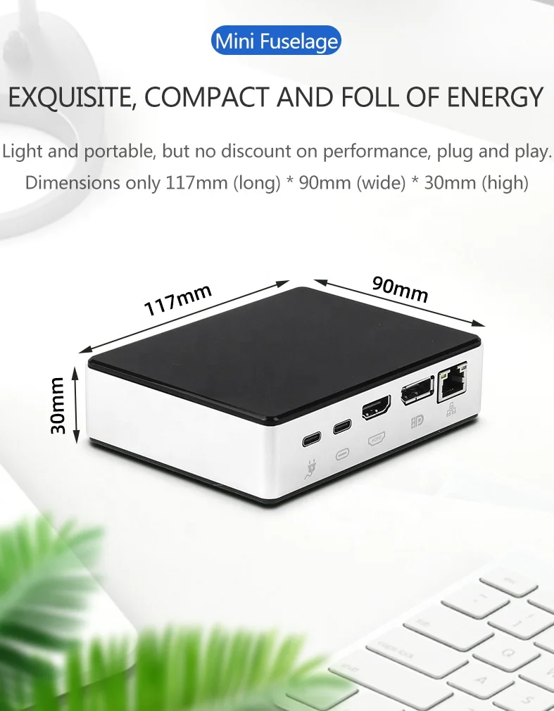 Mini PC i5-1030NG7  i7-1060NG7  Desktop Computer With HD DP Display Support  Win10 Linux  For office And Home