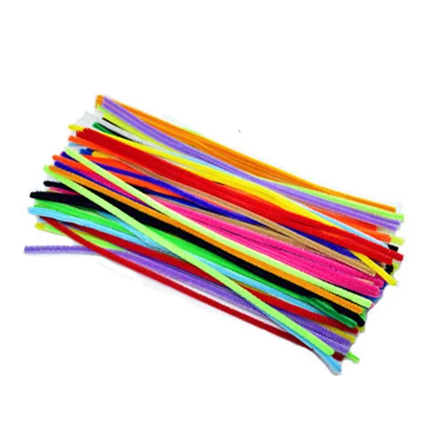 Wholesale Soft Creative Handmade Polyester Fuzzy Stick Pipe Cleaner Craft Kit DIY Art Craft Toys