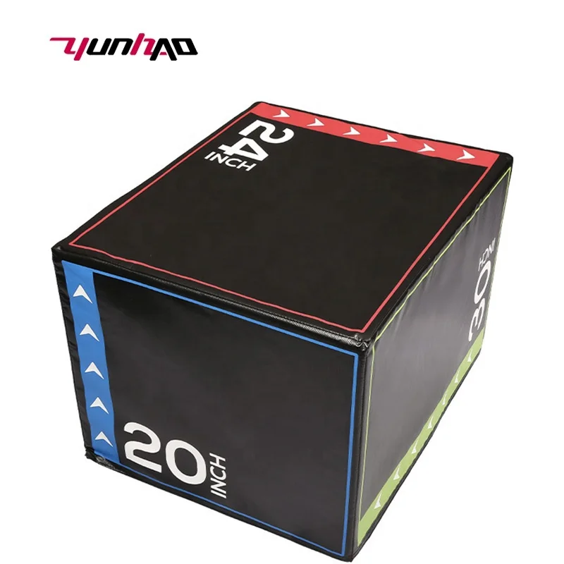 Wholesale Commercial Fitness Equipment Balance Training 20 Inch 24 Inch 30 Inch 3 in1 Soft Foam Plyometric Jump Box