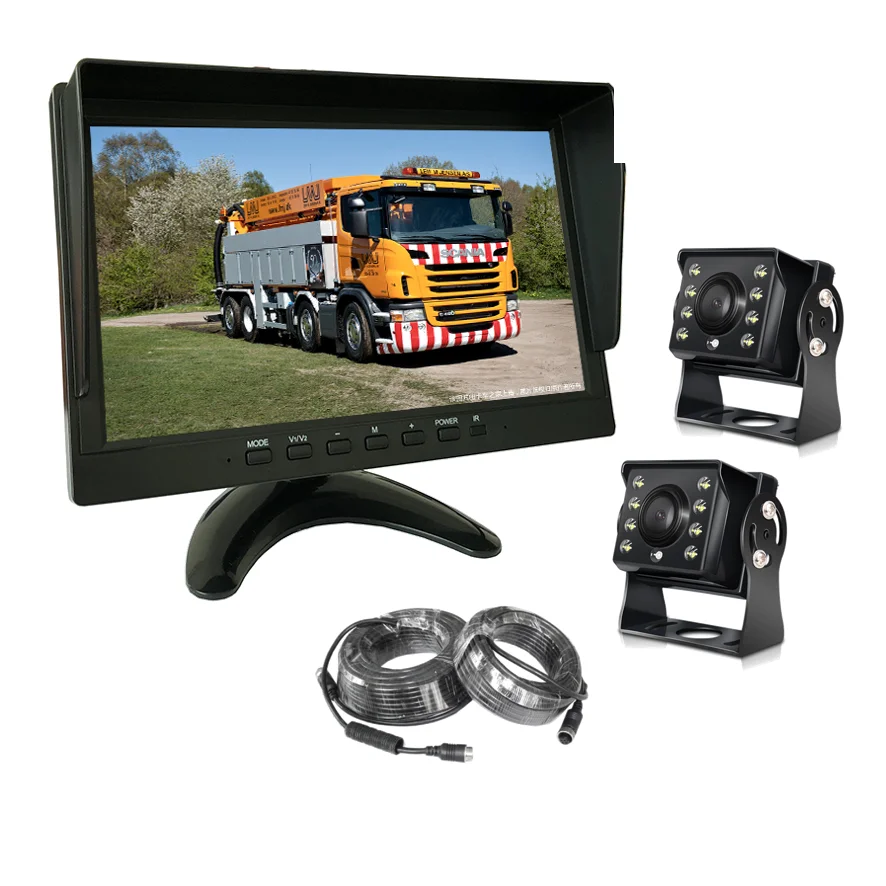 Bus 10.1 inch truck monitor DVR Camera Recorder System Bus monitor AHD Rear view Reverse camera Forklift Black box 24V monitor