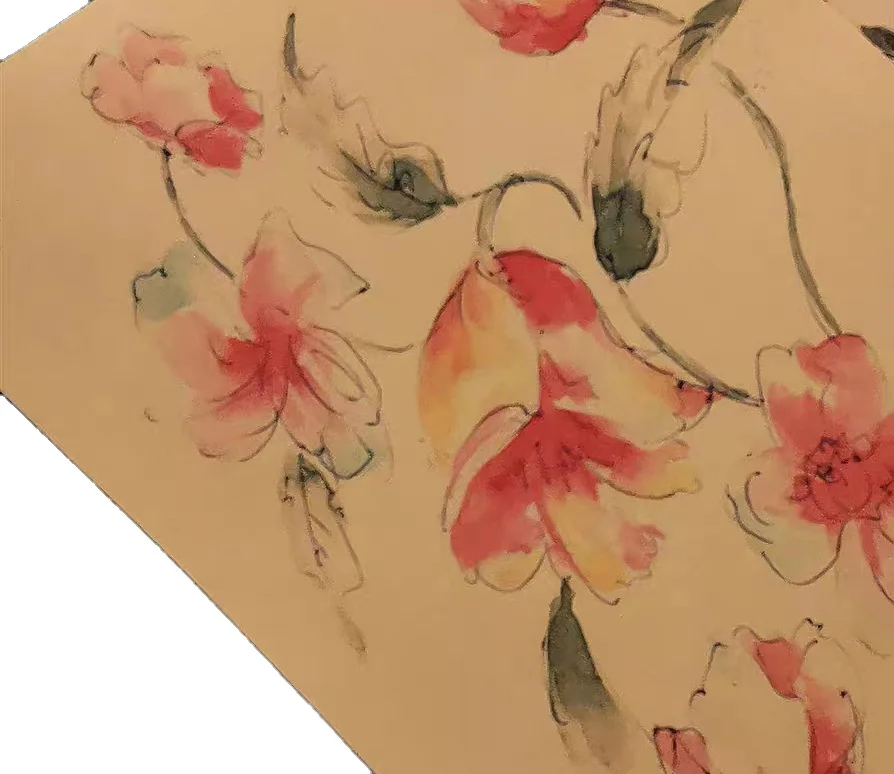 Custom  printed 70 gsm  brown Tissue Paper Gift Wrapping Paper