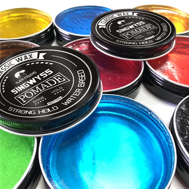 Professional high quality hair pomade 100g OEM private label for men styling wax