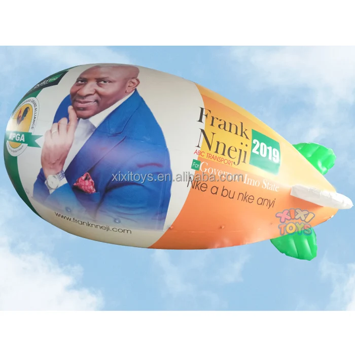 XIXI TOYS Outdoor Advertising Custom Inflatable Helium Zeppelin Balloons Inflatable Helium Blimp RC Airship Models