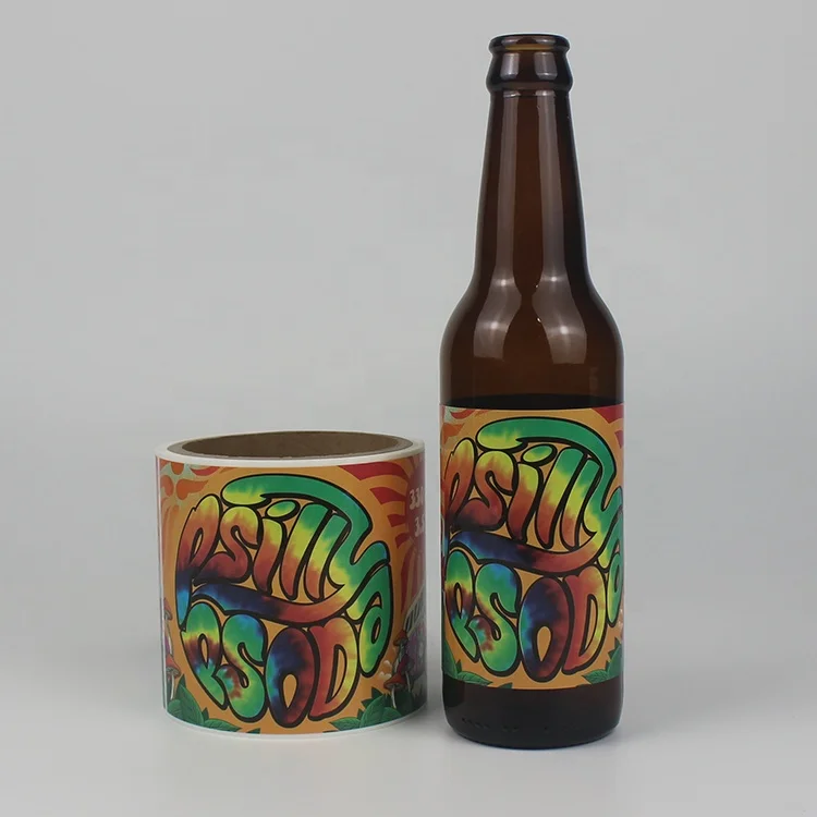 Waterproof Freezer Craft Beer Bottle Label Glass Bottle Beer Sticker Craft Beer Label Package Sticker Logo Sticker Vinyl Label