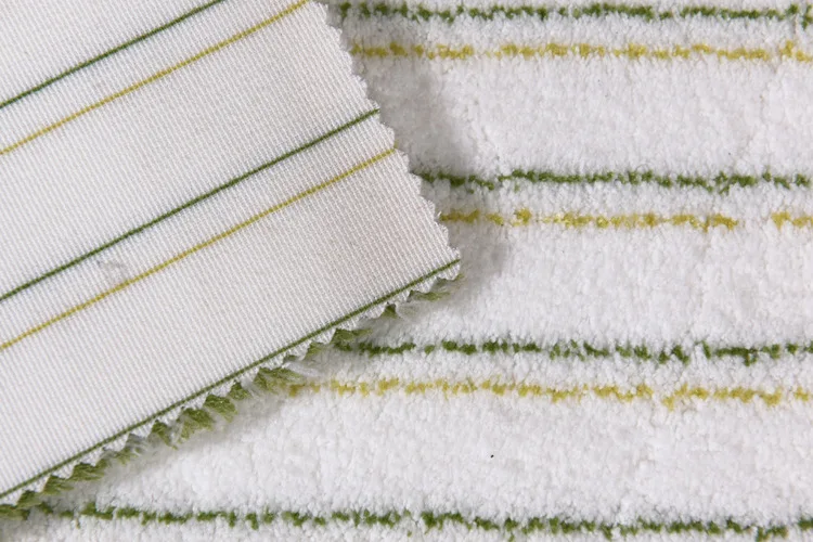 White Yellow and green double stripe Roller brush Fabric Fine D polyester superfine fiber paint brush cloth