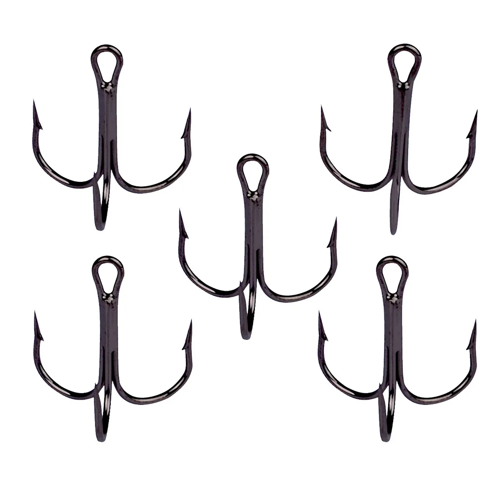 Horizon 50pcs/bag Carbon Steel Treble Hook Fishing Tackle Carp Fishing Anzuelos Pesca Hooks for Fishing