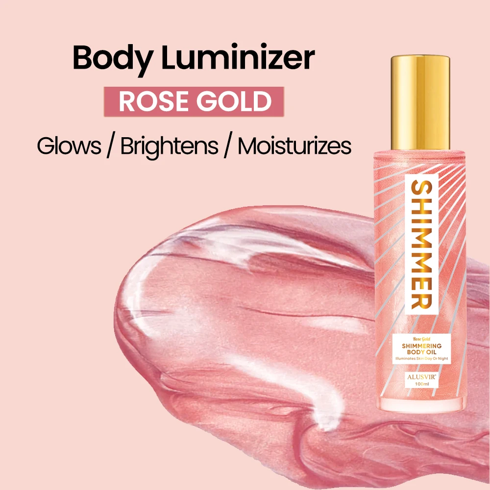Wholesale Beauty Golden Bronzer Face Body Glow Deep Shimmering Body Oil Sunless Glitter Tanning Shimmer Oil Private Label
