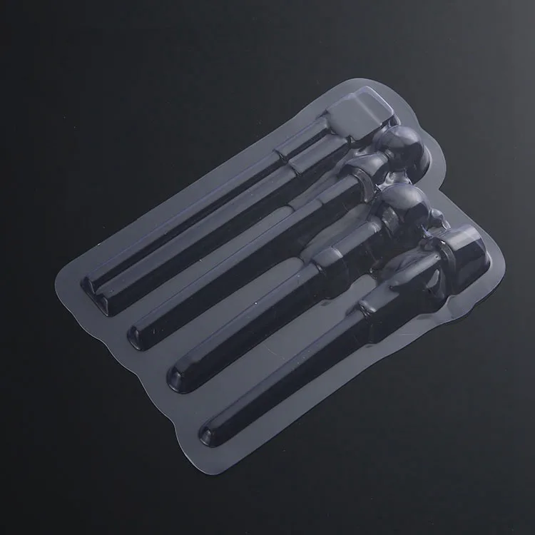 Custom logo tooth gum sliding blister card packaging Wholesale transparent PVC three fold blister