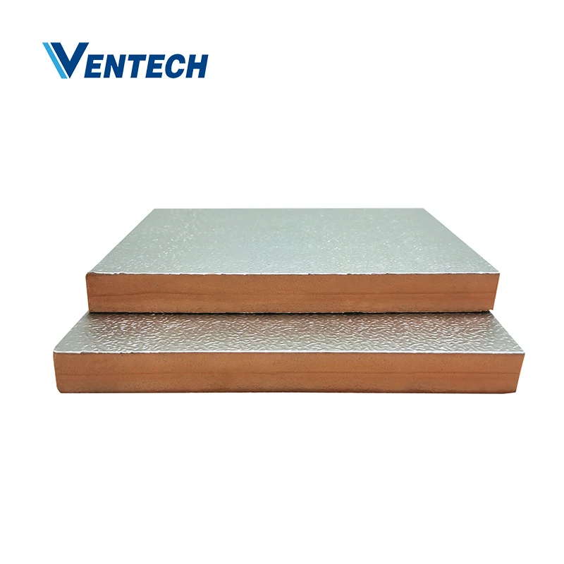 Insulated air duct panel/pre-insulated foam board