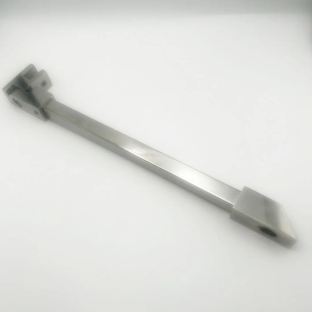 SUS Inclined Head Adjustable Telescopic Glass Support Bar Shower Door Stabilizer Bar For Frameless Shower Doors