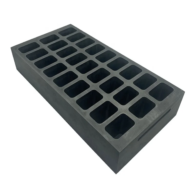 Customize casting carbon graphite ingot mold for gold silver aluminum melting