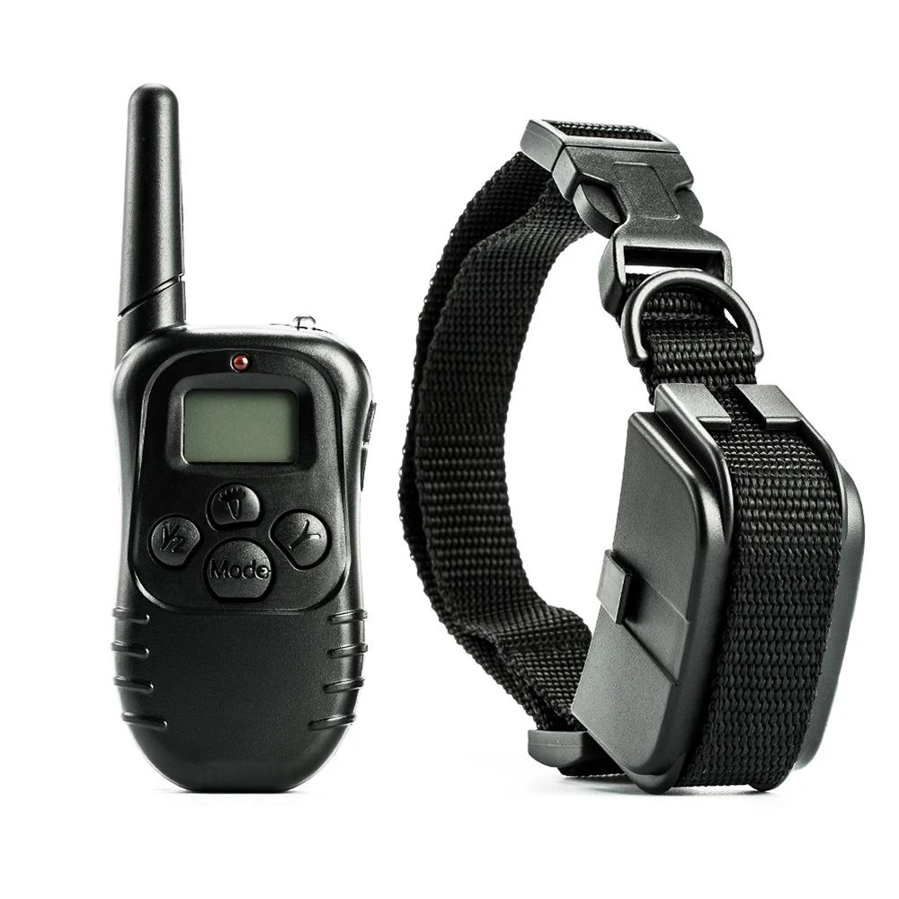 Battery Model LCD Display 998D Remote Dog Collar Training Beep/Vibration/Static Shock Stop Barking 300Yds for all size