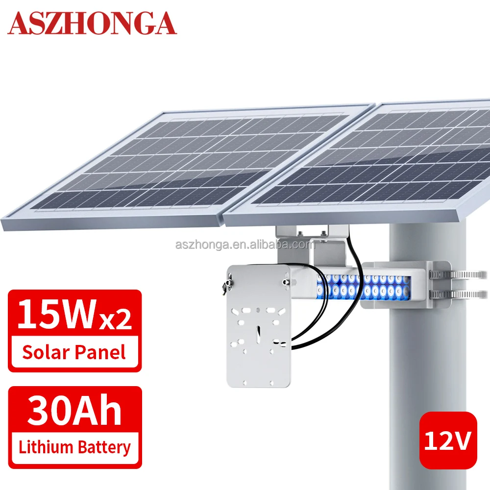 Solar System Off-grid Energy Storage System Lithium Battery for Home Farm Island Outdoor 4G Router Lighting Surveillance Camera