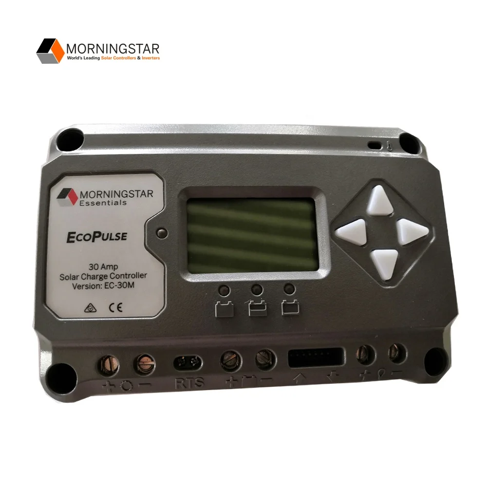 Morningstar 12V 24V Auto Solar Regulator Charge Controller 30A for Solar Power System
