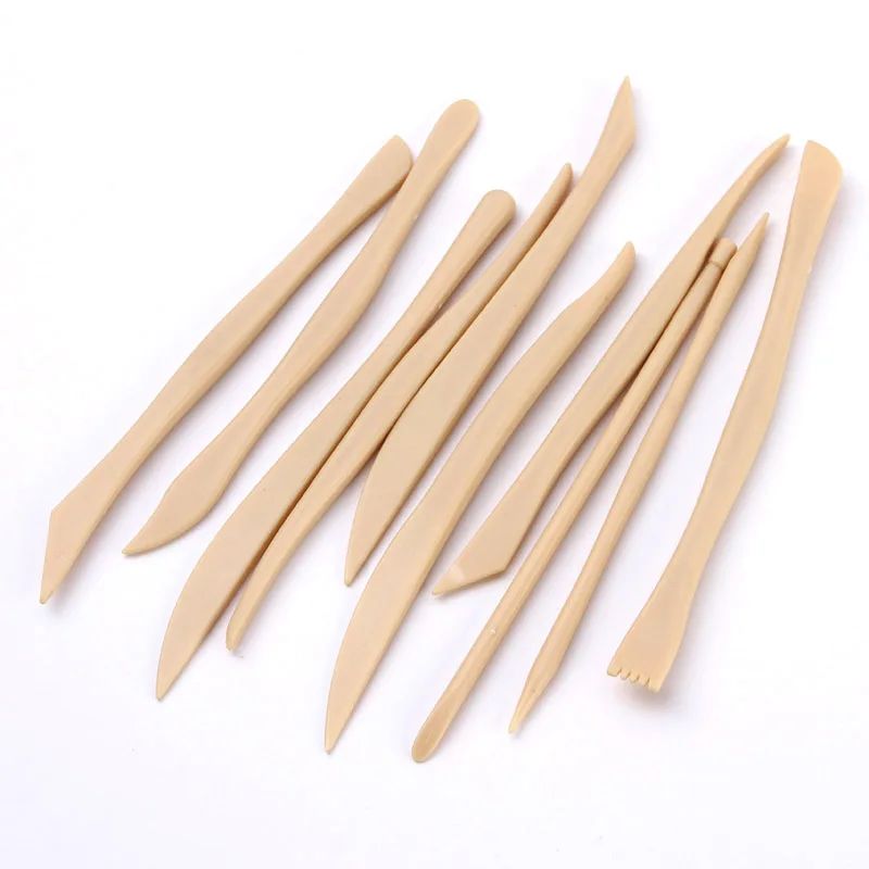 Wholesale 10Pcs DIY plastic Polymer Carving Set Clay Kit carving styling embossing suitable beginner Clay Tools