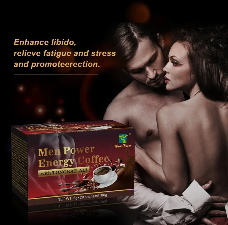 Maca instant power custom coffee private label natural Organic herbal  tongkatali black coffee for men