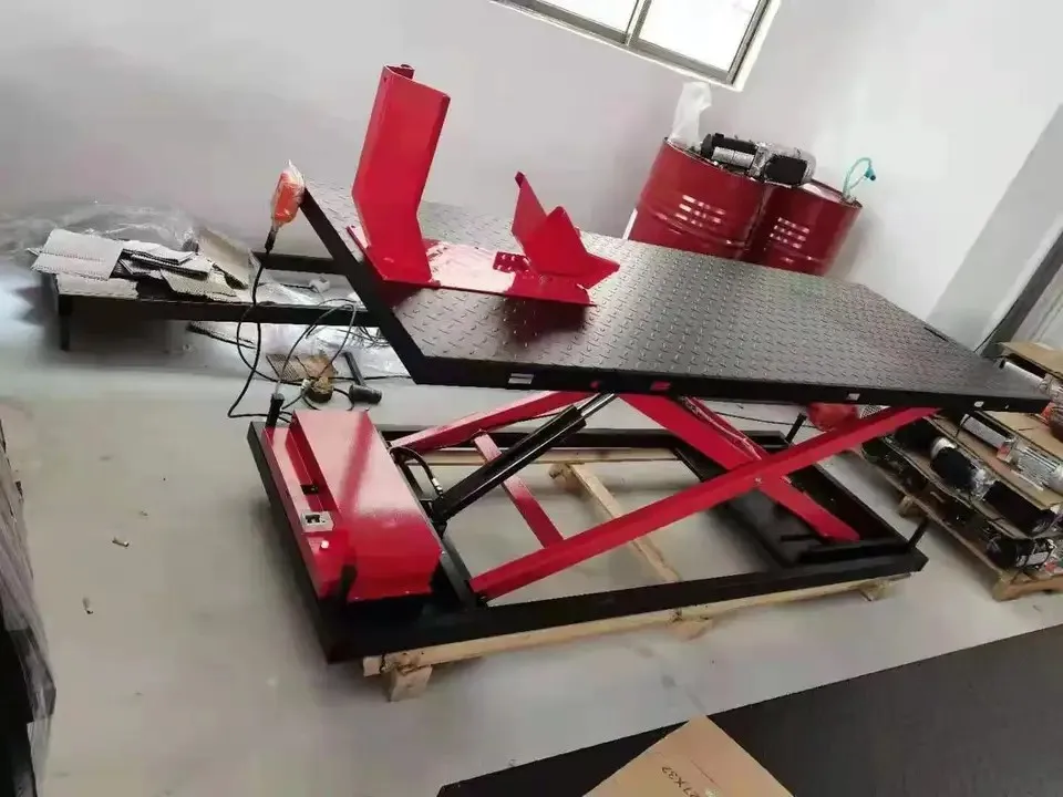 Factory customized CE Certificate hydraulic Scissor motorcycle Lift