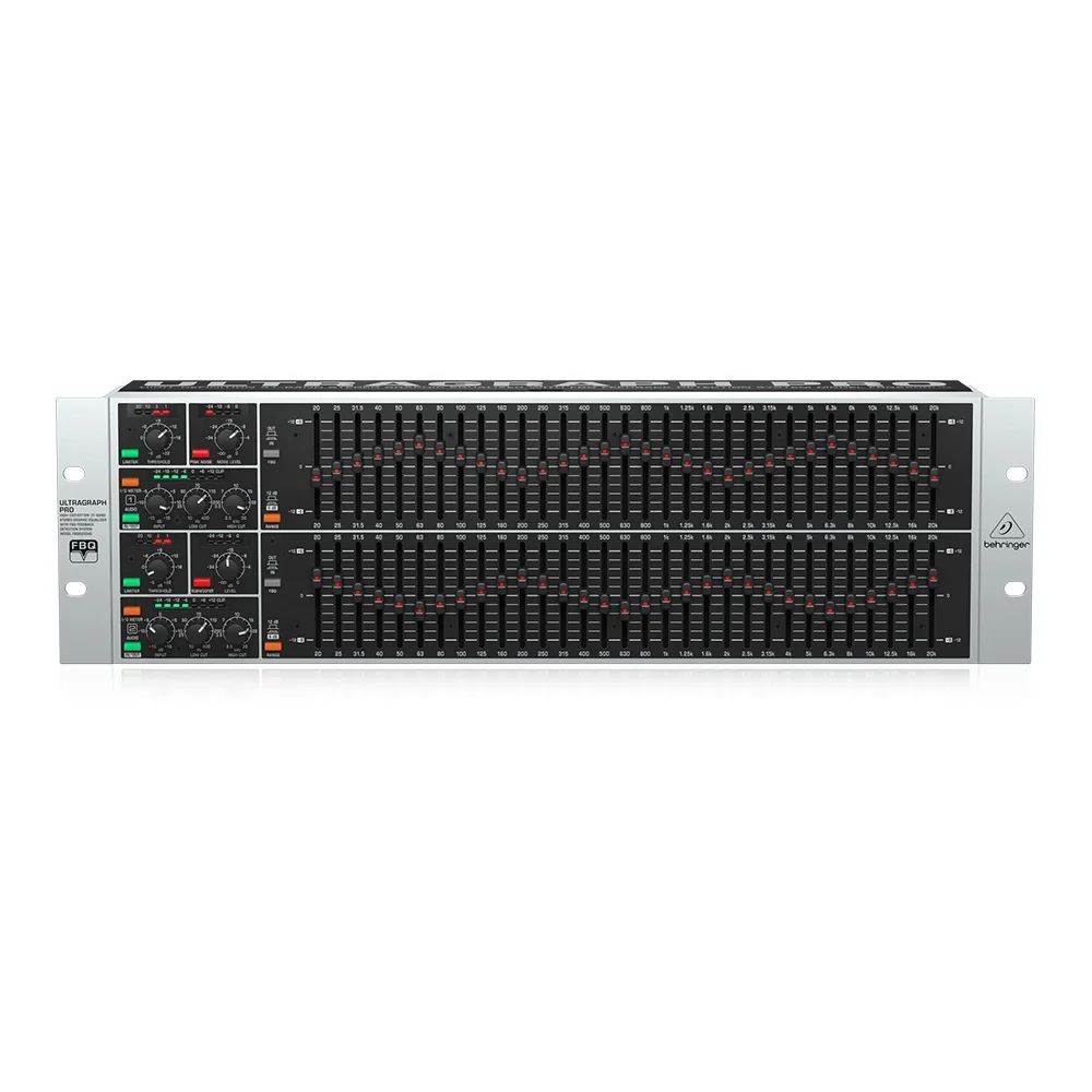 Behringer FBQ6200HD 2 * 31 Band Equalizer With Feedback Detector Pa System Music Equipment Studio Audio Analyser