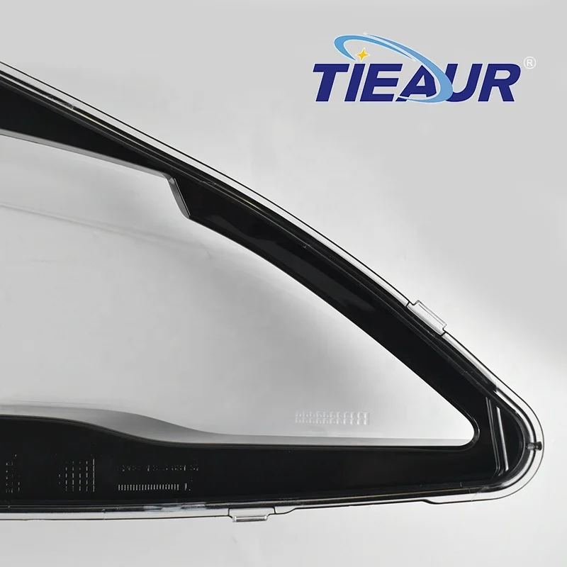 TIEAUR auto part black border transparent headlight lens cover for Peugeot408 15-19 Year
