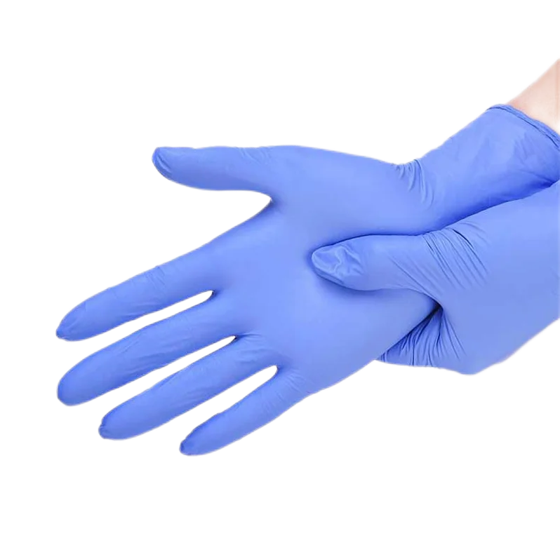 Blue Disposable Medic Disposal Examination Vinyl Medical Latex Powder Nitrile Gloves