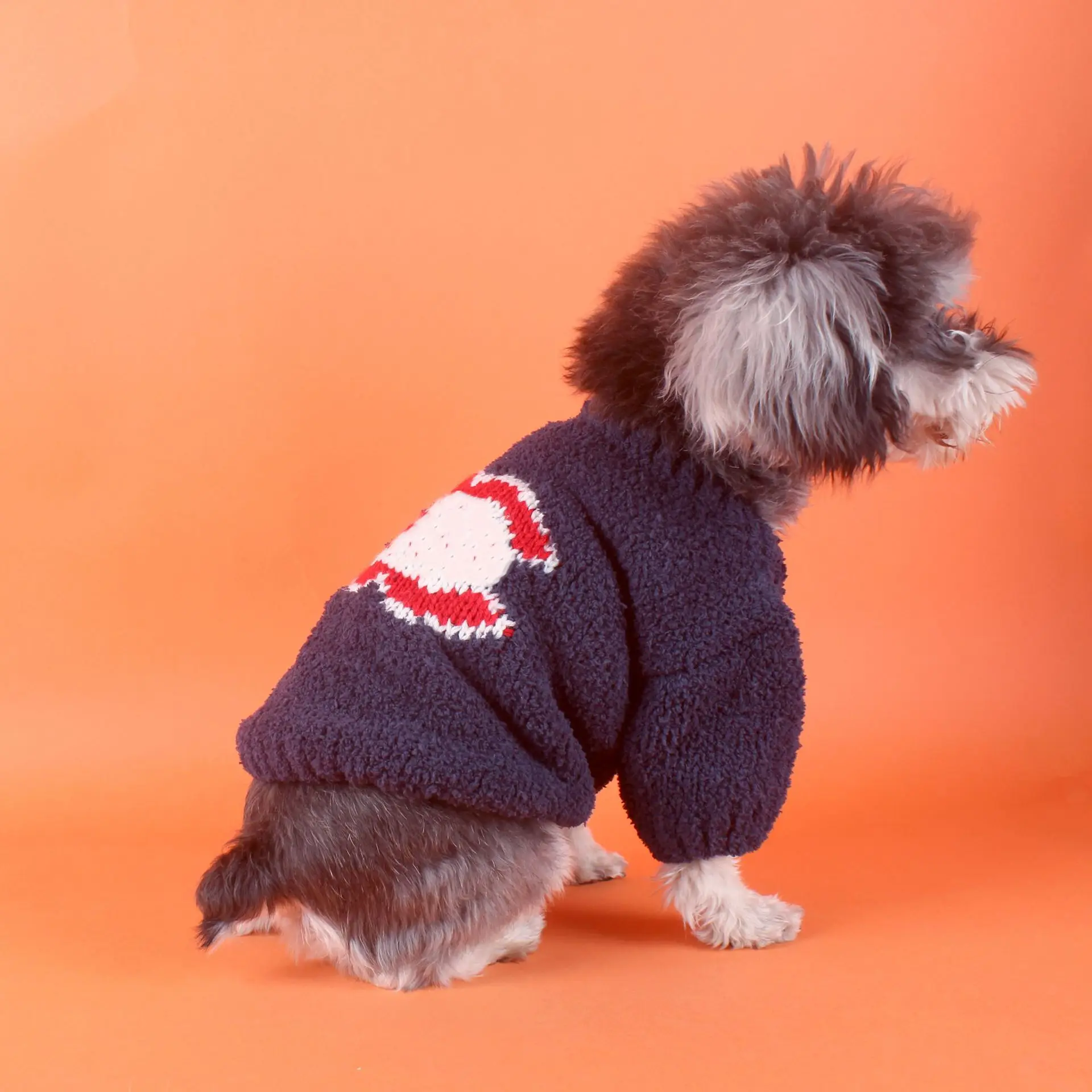 JXANRY  Autumn Winter New Style Christmas New Year Red Sweater Fashionable Dog Cat Clothes Popular Logo Pet Knitting Wear