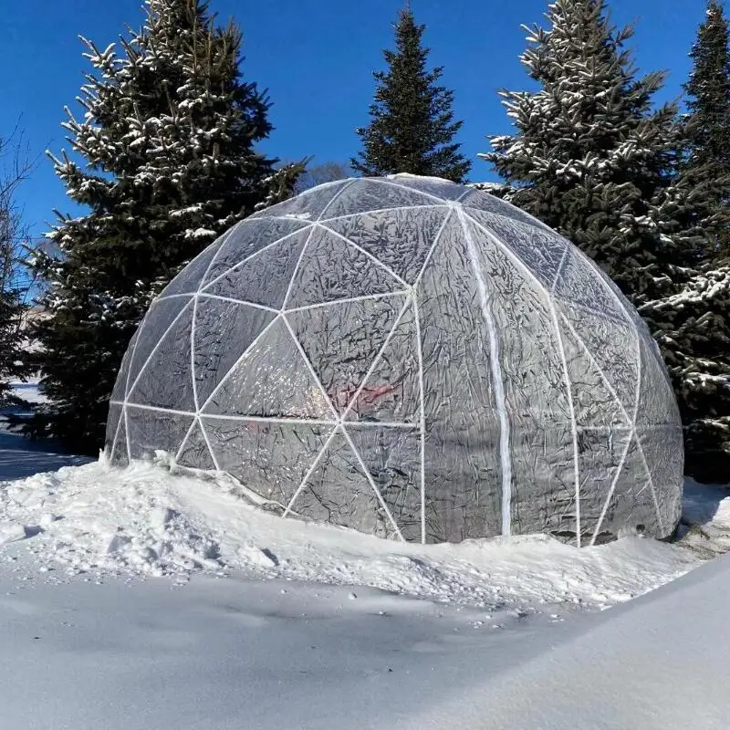 Garden Bee waterproof transparent pvc glamping geodesic dome wedding event dome tent