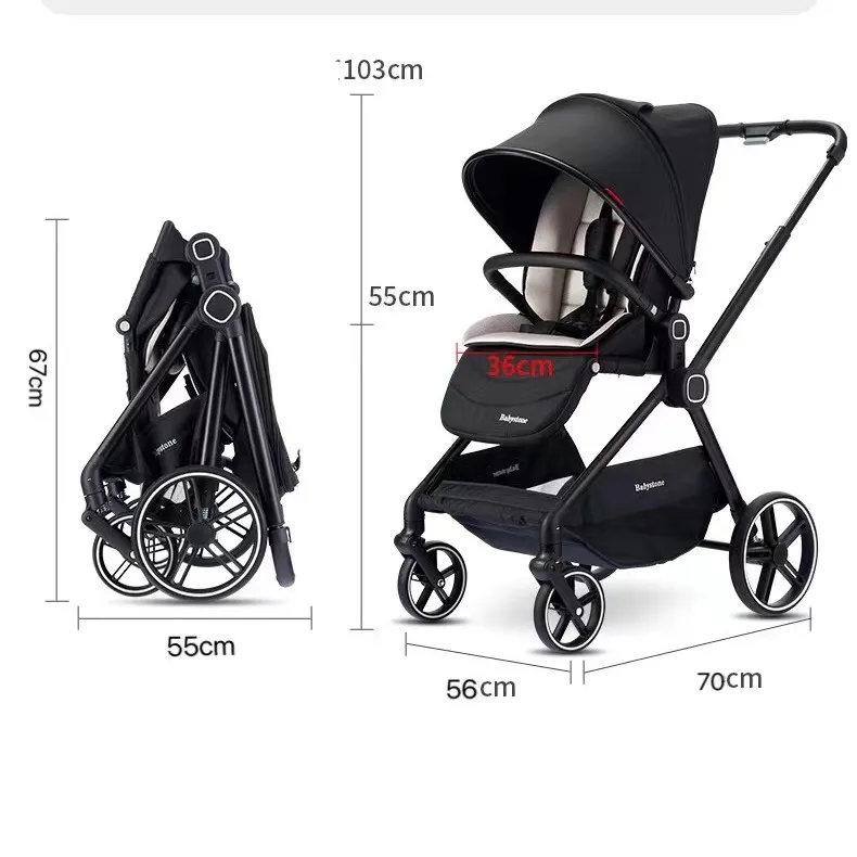 One button portable foldable baby stroller baby stroller