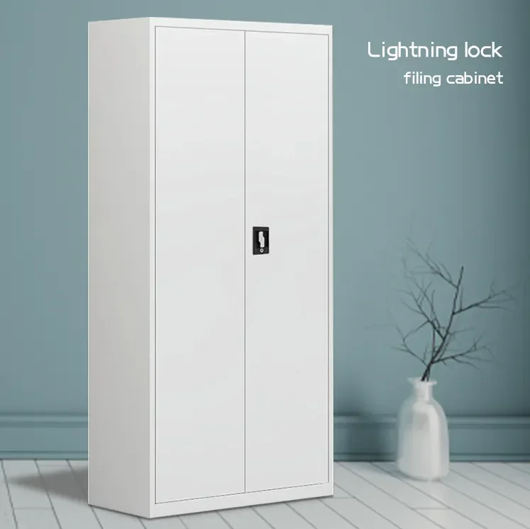 Office Metal 2 Door Cupboard Steel Storage File Cabinet Work Lockers