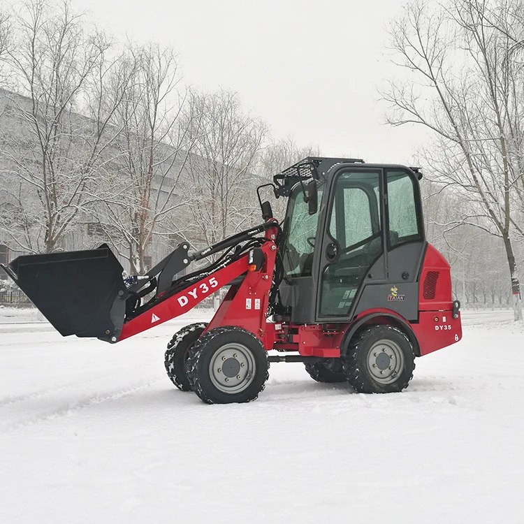 CE Certificated Mini Small Wheel Loader DY35 Farm Front End Shovel Loader