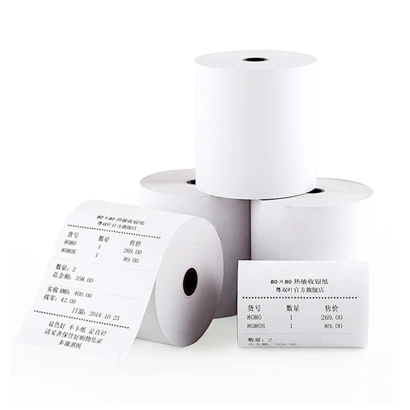 Custom Printable Thermal Roll 80x80 For Cash Register Printer Pos