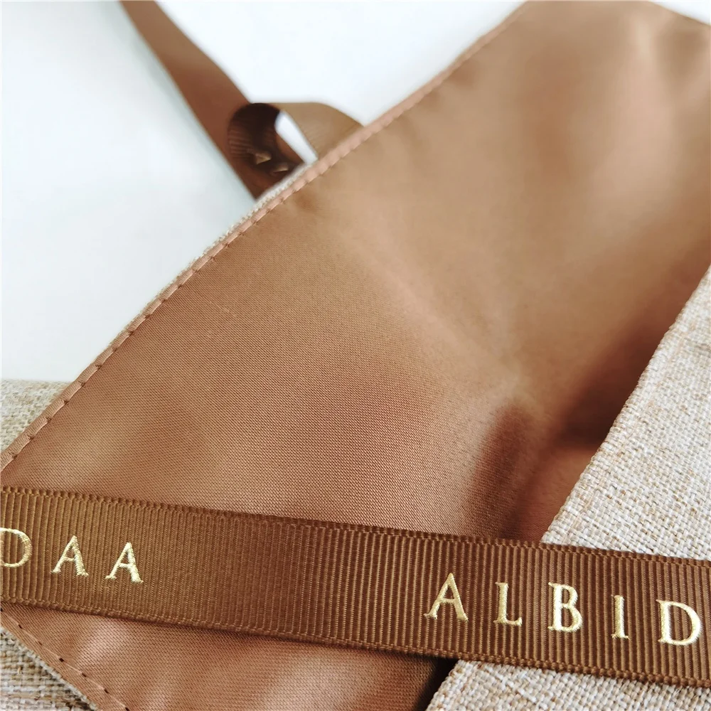 Chuanghua BSCI Jute Envelope Dust Bag With Lining Layer Natural Jute Flap Pouch Envelope Flap Pouch Luxury For Clothing Shoes