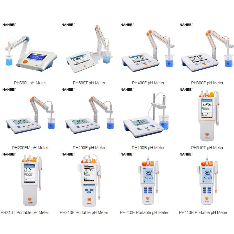 NANBEI industrial laboratory digital garden soil portable handheld ph tester meter