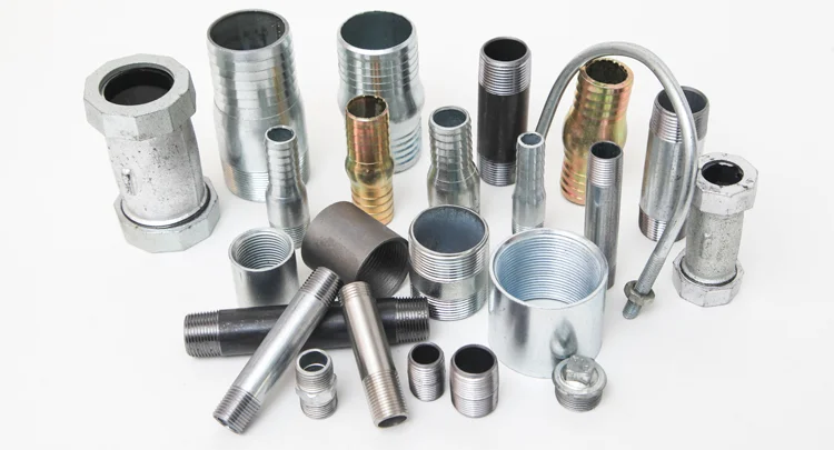 Factory supply quick delivery good price  gi pipe fitting  galvanized  carbon steel hose nipple