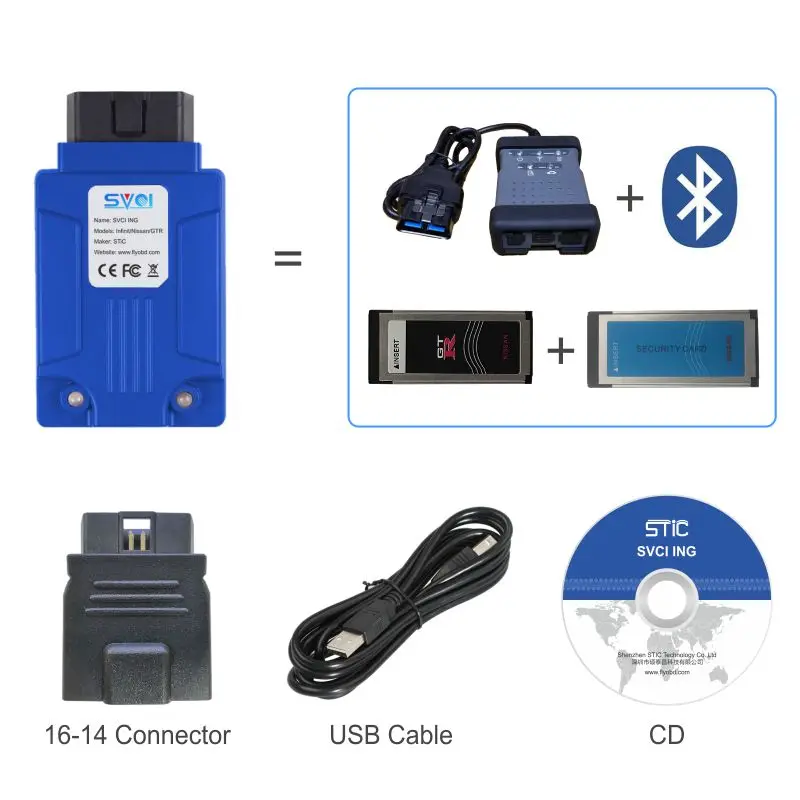 Новое поступление, программатор ключей SVCI ing SVCI OBD2, Автомобильные диагностические инструменты SVCI