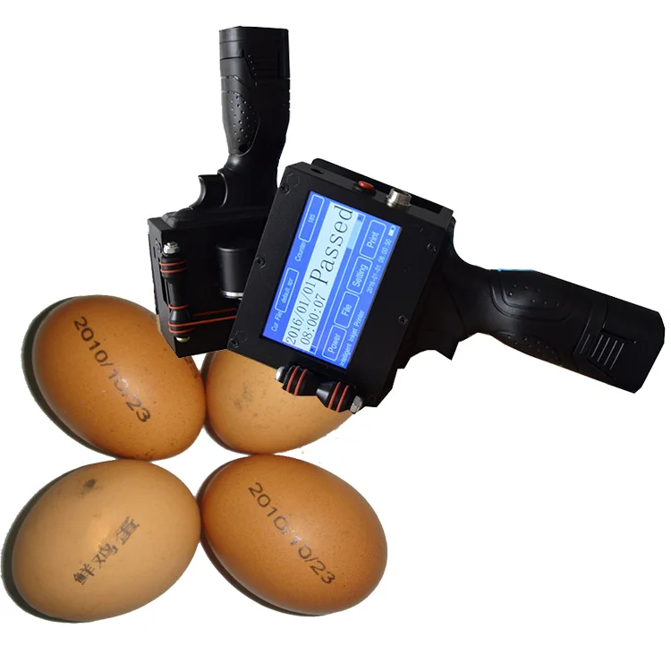 Handheld portable printer date codes inkjet printer for egg colour TIJ printer