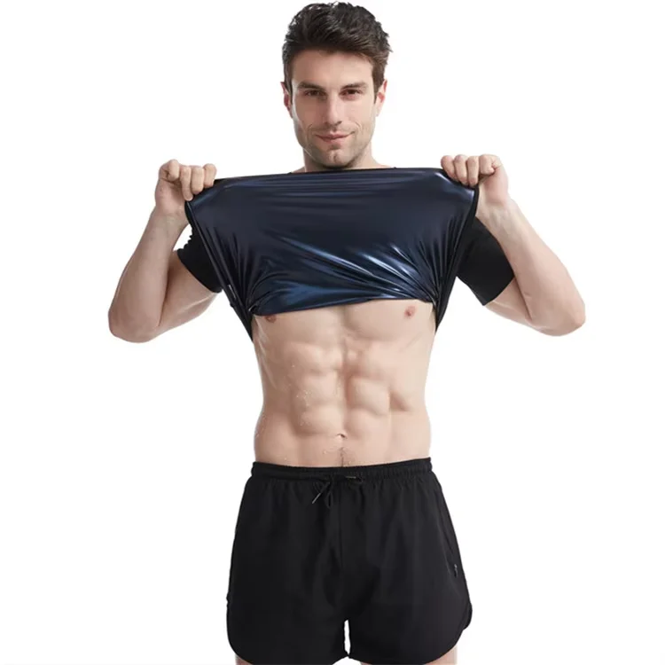 Ship Within 3 Days Workout Men Body Shaper Sweat Sauna Suits Heat Men Sauna Sweat Shirts