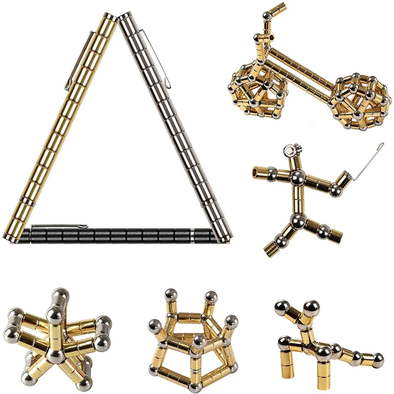 Magnetic Toys Building Blocks Fidget Spinner Pen Decompression Multifunctional Ballpoint Magnets Metal Pen Changeable Shape