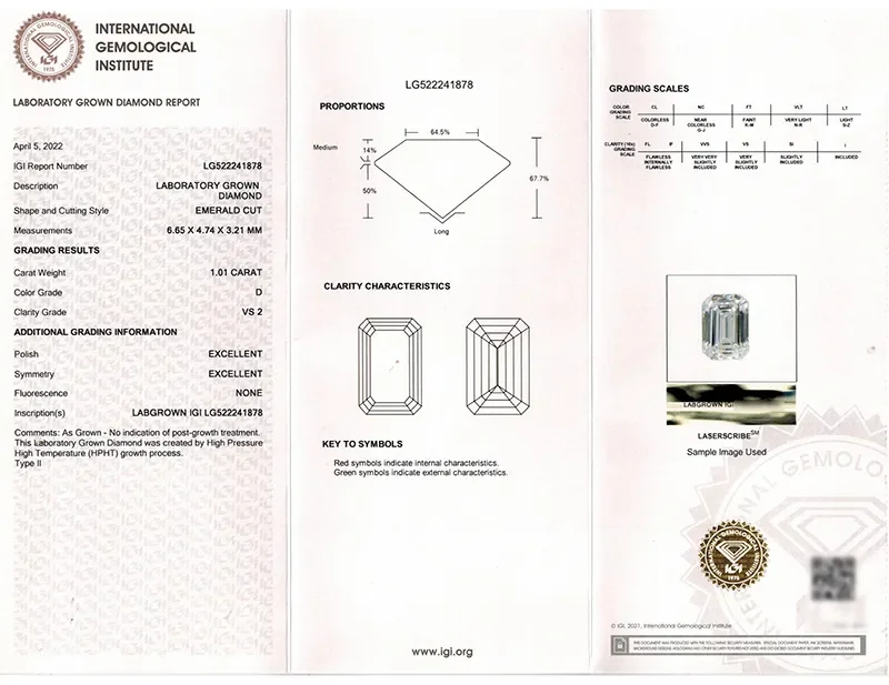 Factory Vvs Clarity 2ct Emerald Cut Synthetic Diamonds 7mm Size Green Gemstone For Parties Moissanite With 1ct Weight