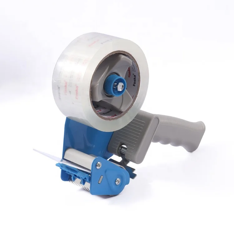 FOSKA Blue 2IN(50mm) Lightweight Ergonomic Industrial Handheld Tape Cutter for Carton Packaging and Box Sealing