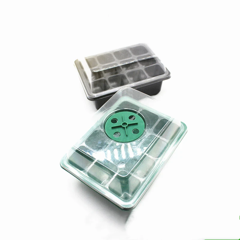 12 отверстий, лотки для лесных питомников с крышкой, лоток для выращивания с отверстиями, лотки для прорастания семян