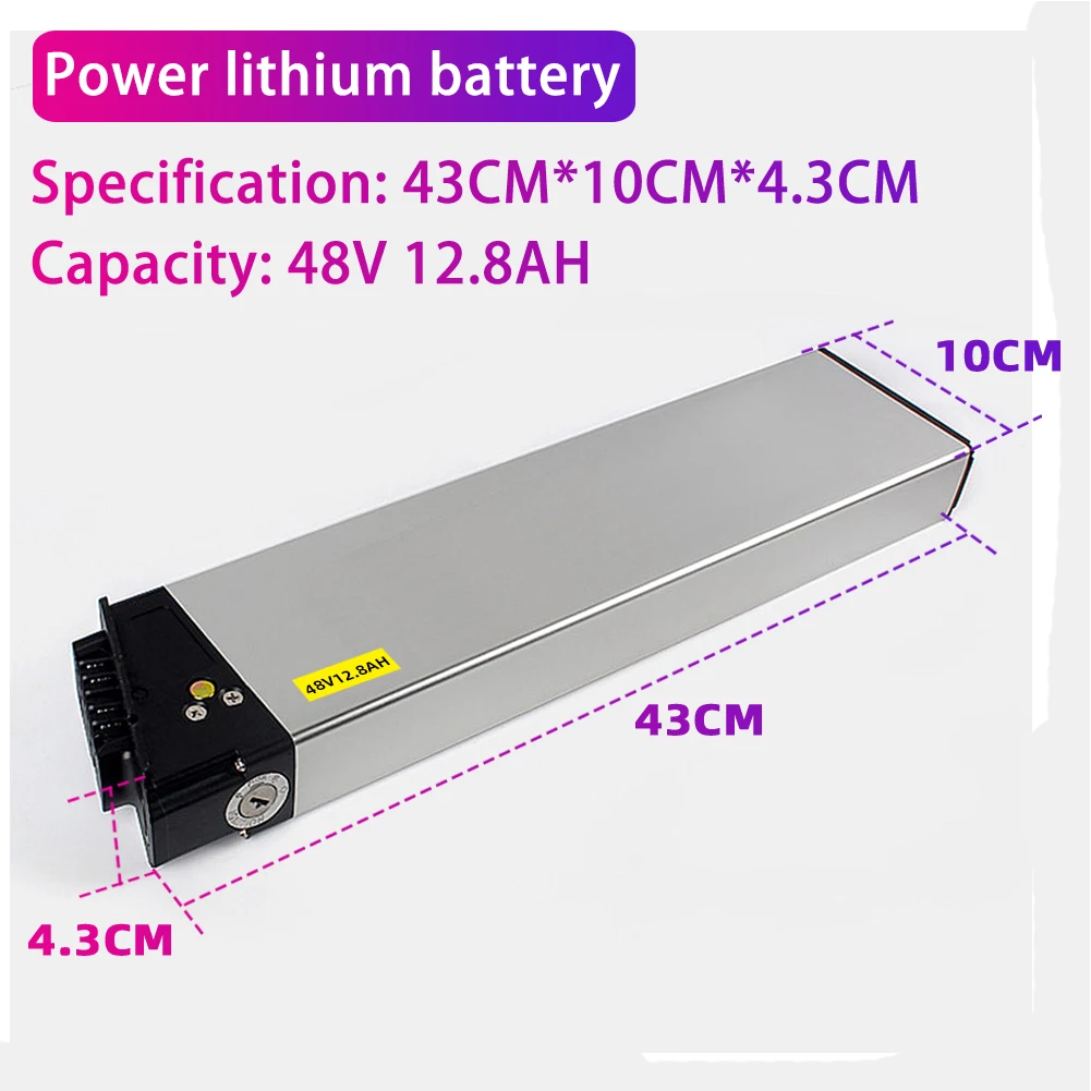 electric bike 48V350W500W modified rear frame battery 27AH foldable 26 inch 1.95 dual battery off-road mountain E-bike