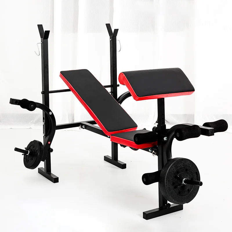 Foldable Adjustable Bench Press Gym Fitness Equipment Multifunction Gym Bench