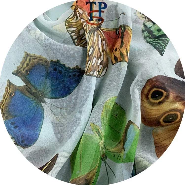 High export quality Silk Fabric 140 Width Digital printing GGT Fabric For Dresses