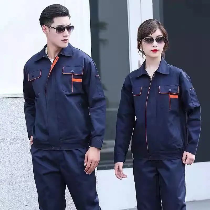 Custom industrial factory worker welding work suit mechanic worker uniform