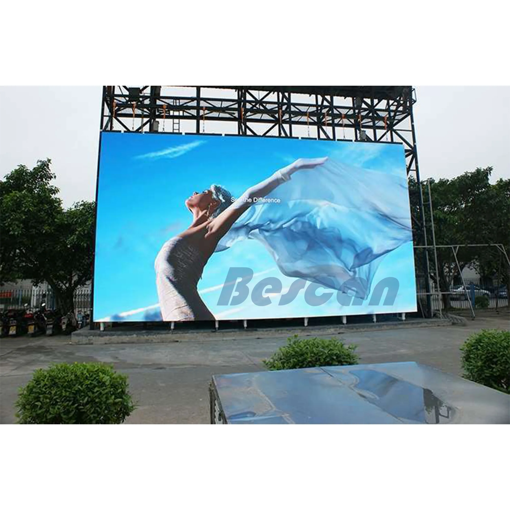 BESCAN Full Color P3.91 P4.81 Stage Backdrop rental display panels wall led pantalla outdoor led screen led truck